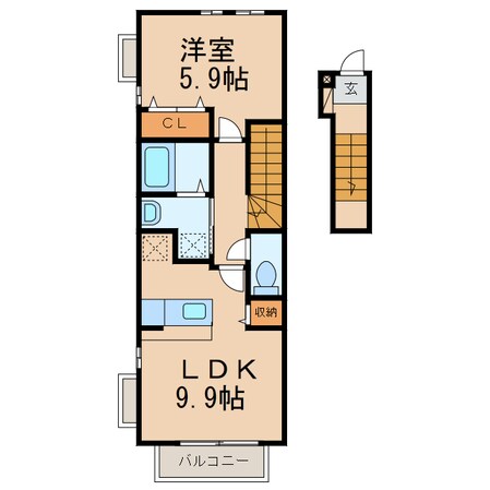 イリーデ西浜の物件間取画像